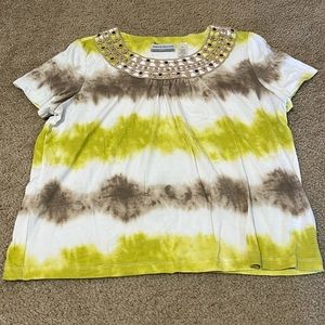 Alfred Dunner Short Sleeve Tie Dye Tee